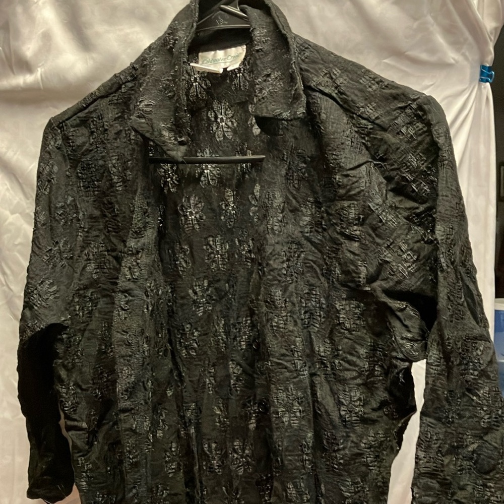 Coldwater Creek Women’s 3/4-Length Long Sleeve Patterned Shirt